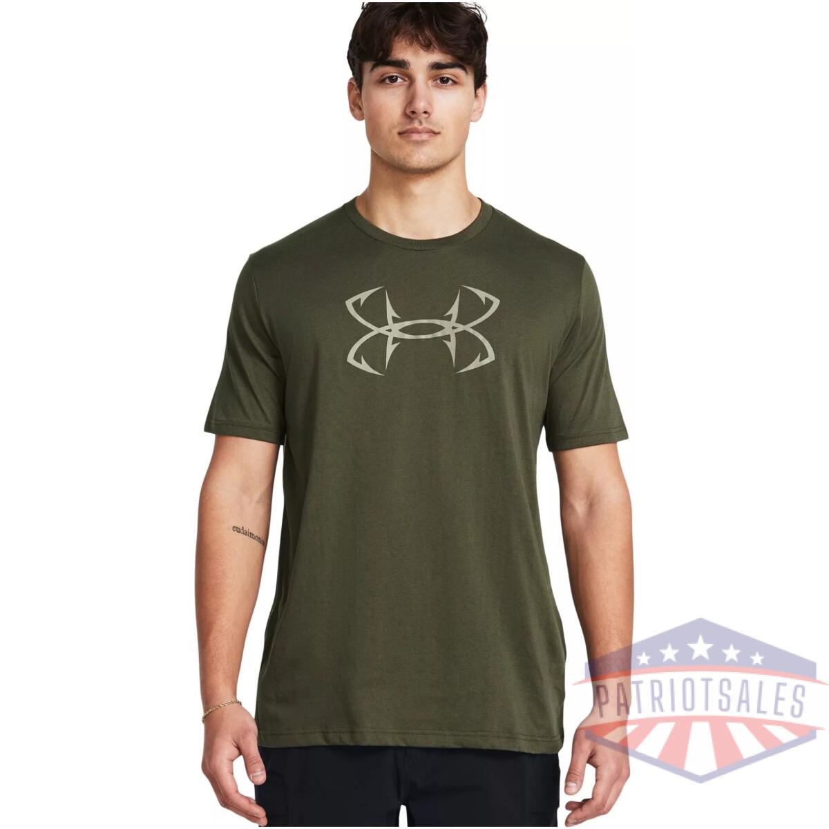 Ua fish hook logo t-shirt - image 1