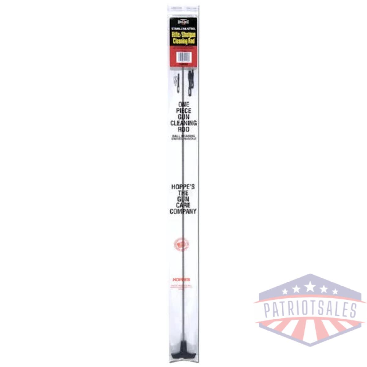 Hoppes cleaning rod 1pc s/s - benchrest rifle/shotgun - image 1