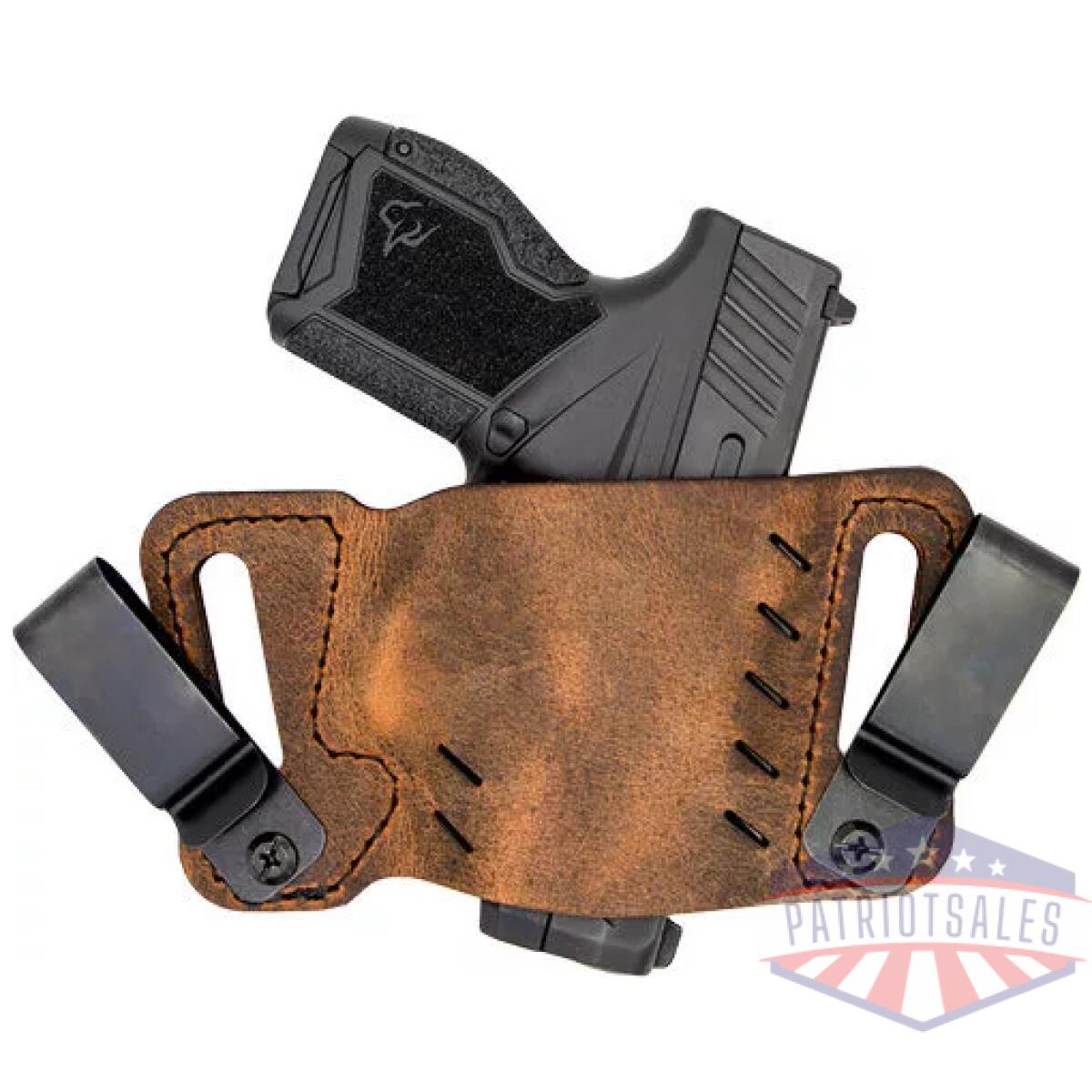 Versacarry orion owb/iwb tuck - holster rh/lh size 2 distr brn - image 2