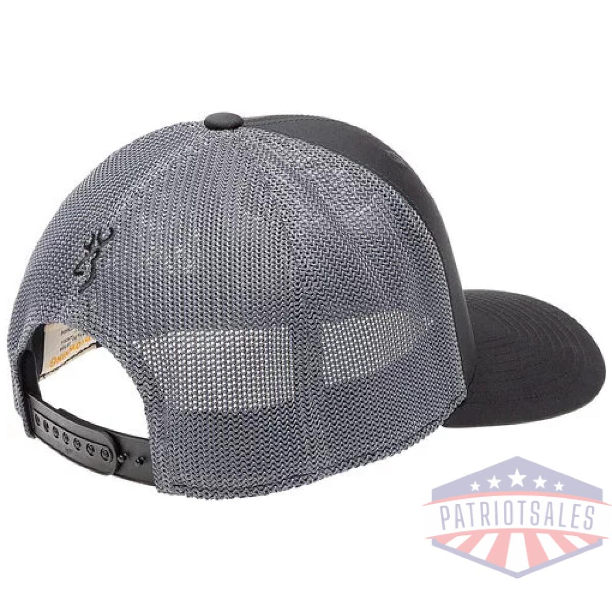 Browning cap elk ridge 110mesh - back rec patch black/gray - image 1