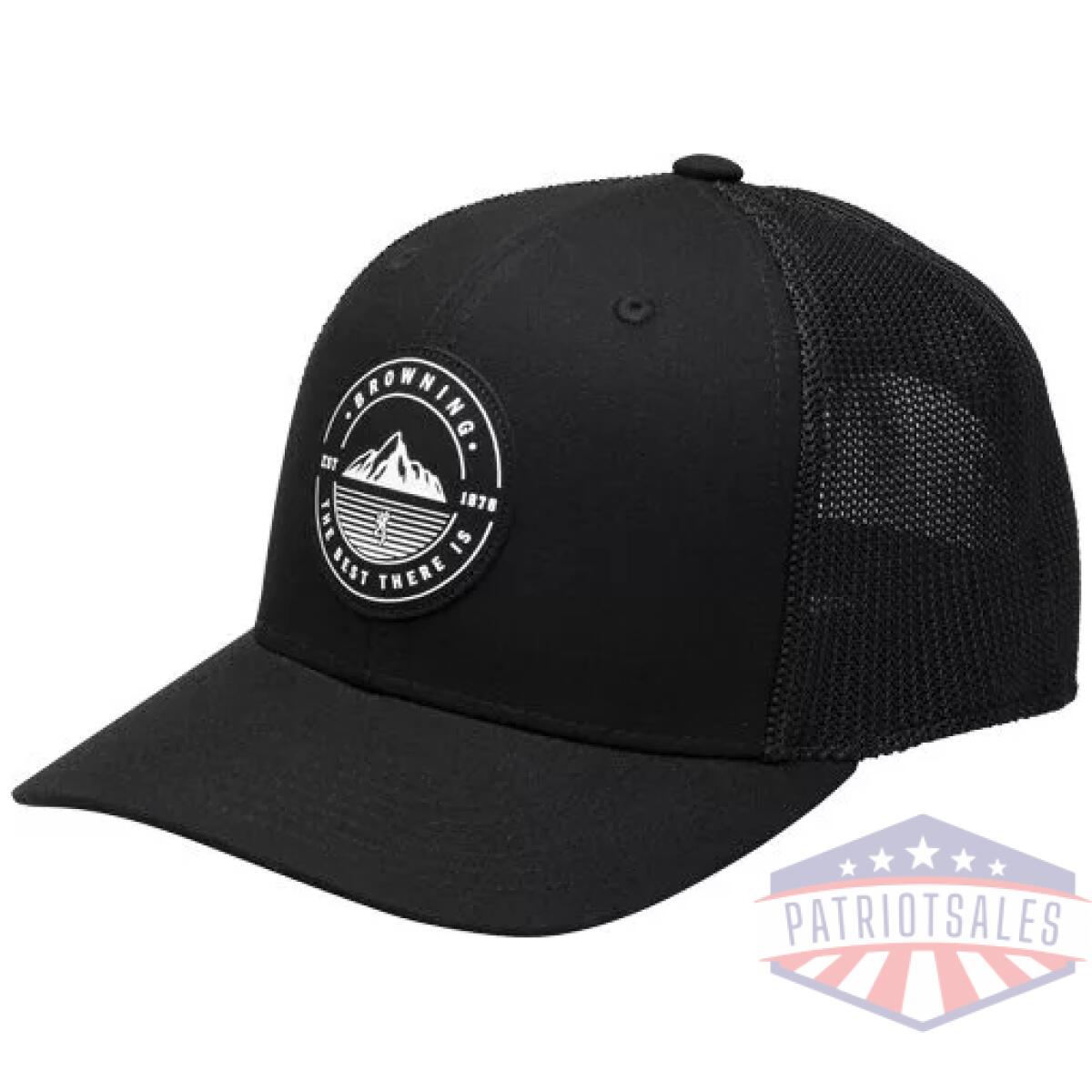 Browning cap south slope mesh - back bg circle logo charcoal - image 1