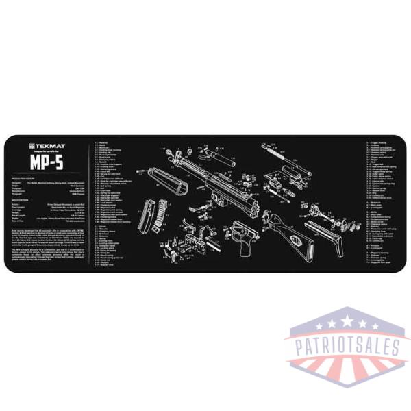 TEKMAT ARMORERS BENCH MAT - 12"X36" HECKLER & KOCH MP5