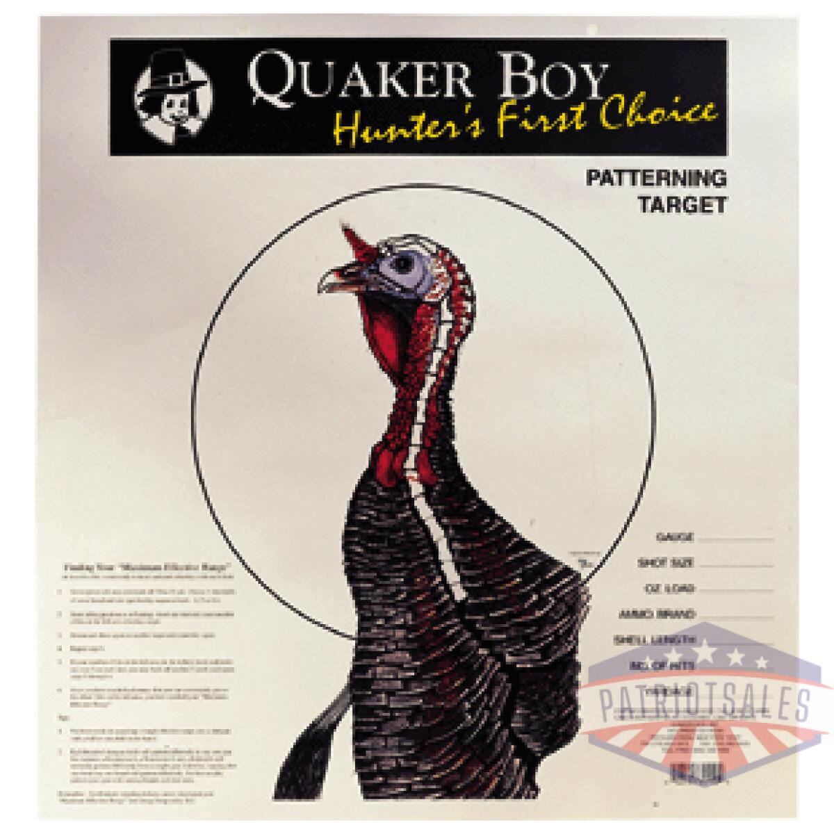 Quaker boy paper target turkey - 20" x 20" 100-pack - image 2