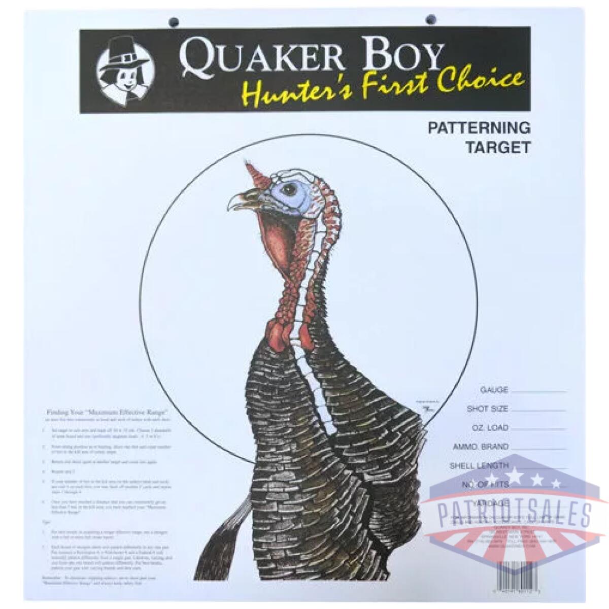 Quaker boy paper target turkey - 20" x 20" 100-pack - image 1