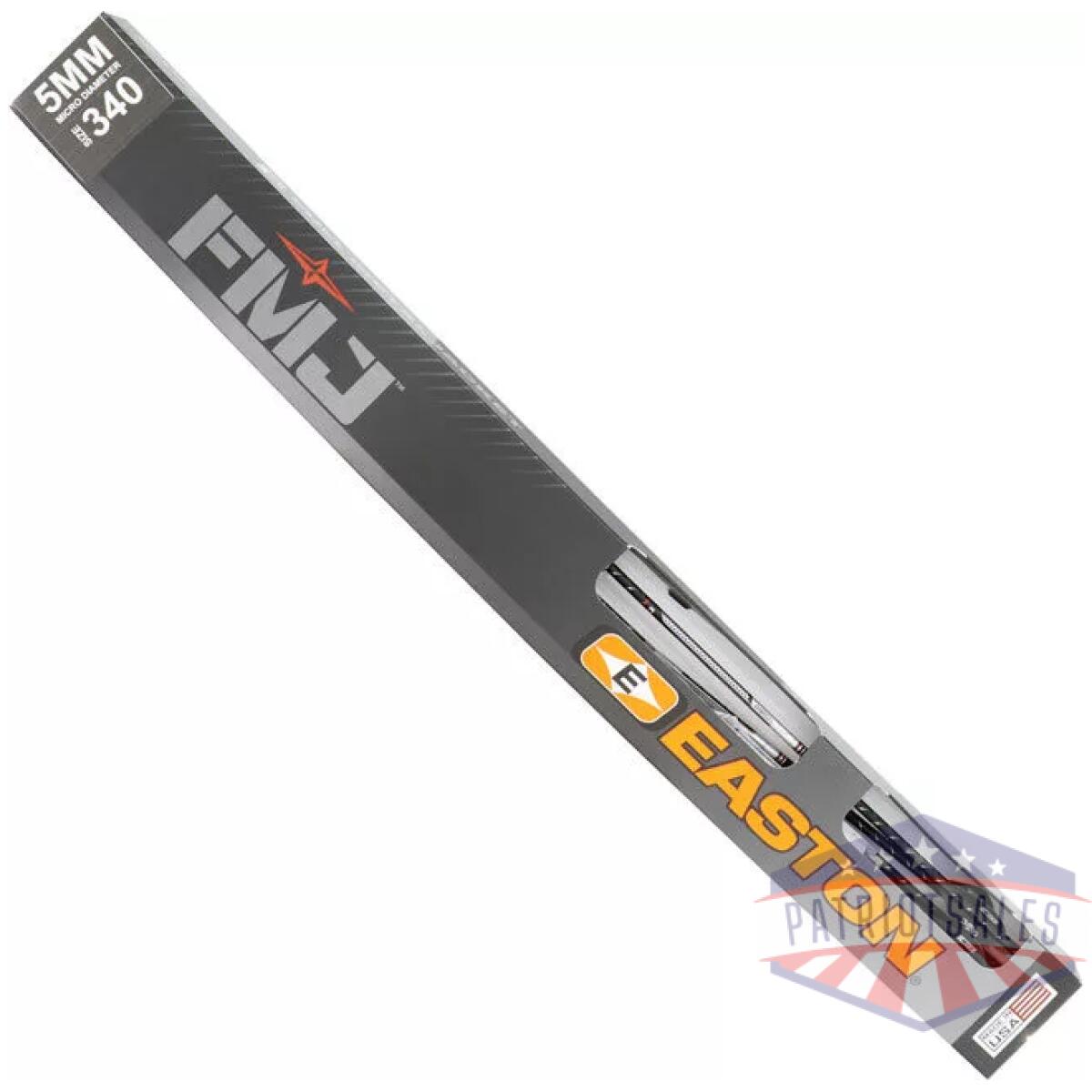 Easton arrow fmj 5mm 340 - w/ 2" blazer vanes 6-pack - image 2