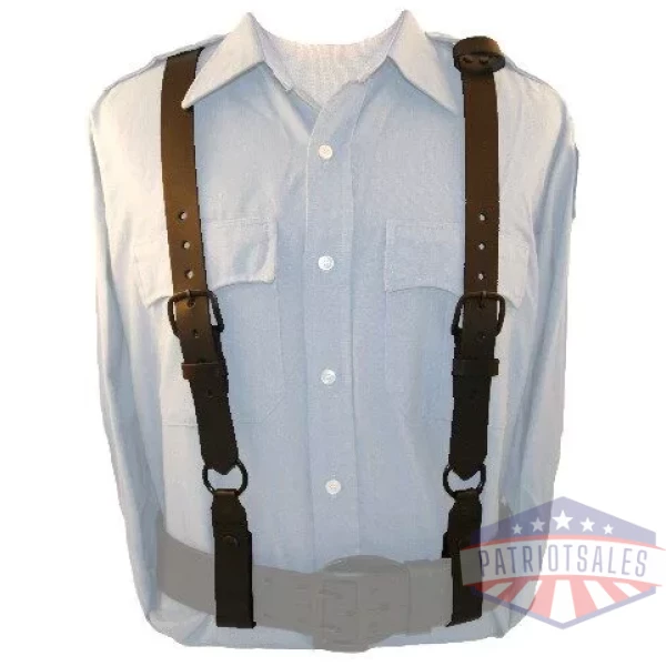 Police Leather Suspenders