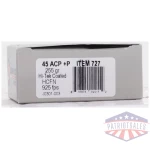 UNDERWOOD 45 ACP+P 255GR - CAST FLAT NOSE 20RD 10BX/CS - Image 2