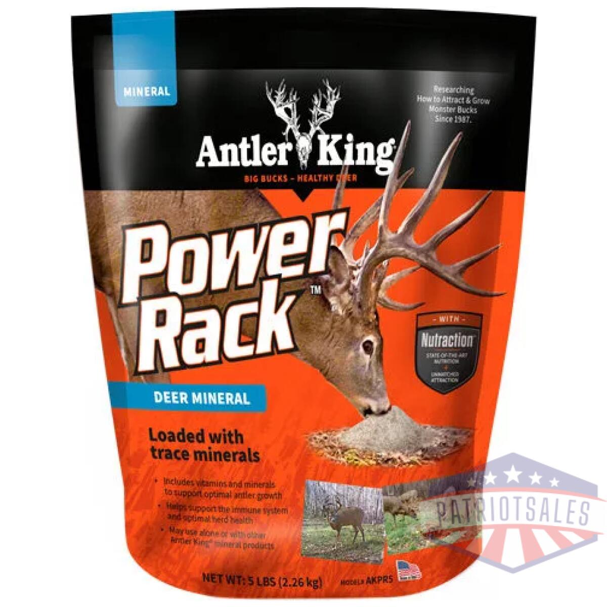 Antler king power rack - deer mineral 5# bag - image 1