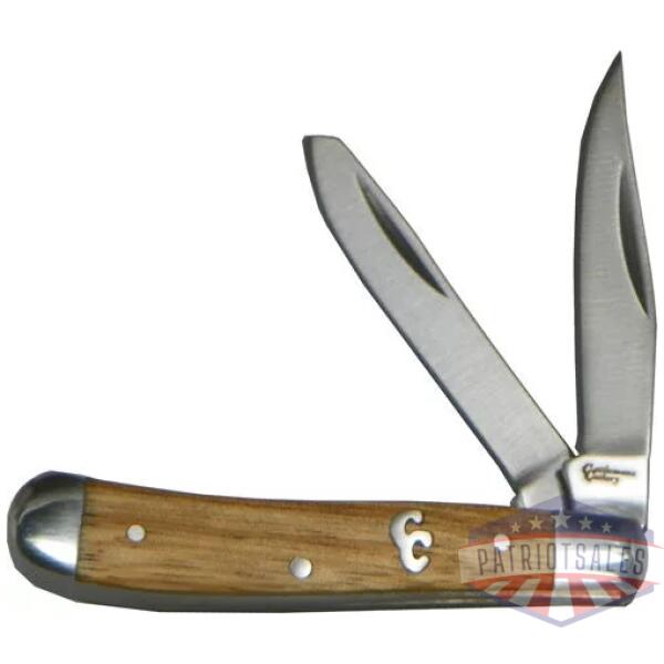 ABKT CATTLEMANS CUTLERY SAGE - BRUSH PEANUT 2-BLADE ZEBRAWD