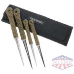 COLD STEEL THROWING SPIKES  2- - 2.5" & 2-3.5" W/SHEATH