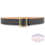 1-3/4"" Plain Leather Garrison Belt with Gold Buckle