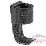 Basketweave Leather Steel Based Radio Holder