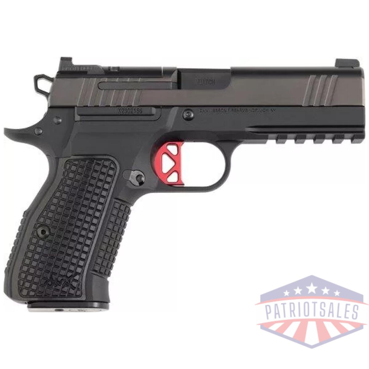 Dw dwx compact, optic ready 9mm, blk aluminum frame, front tritium night sight/henning battlehook rear, blk aluinum grips, 15rd - image 1