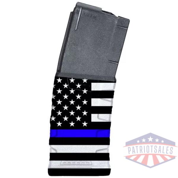 MFT EXD MAGAZINE AR15 5.56X45 - 30RD BLUE LINE FLAG