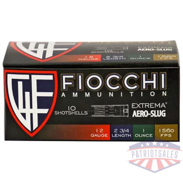 FIOCCHI 12GA AERO SLUG HV 10/250
