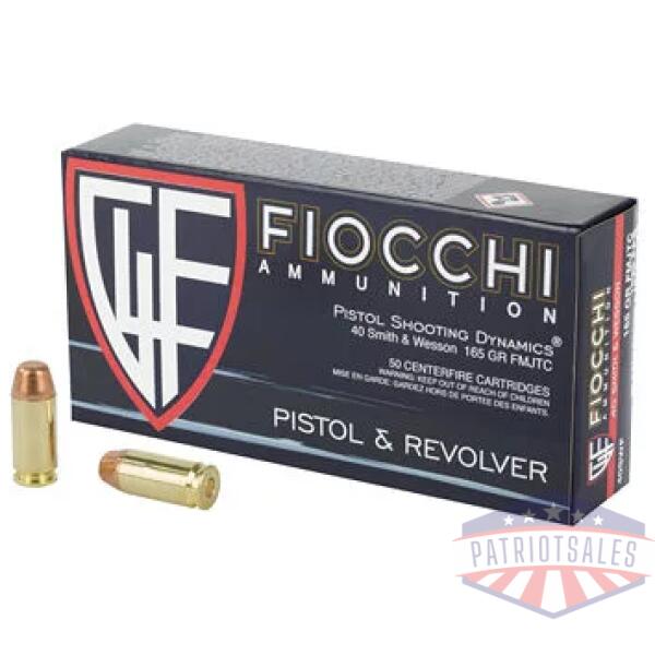 FIOCCHI 40SW 165GR FMJ 50/1000