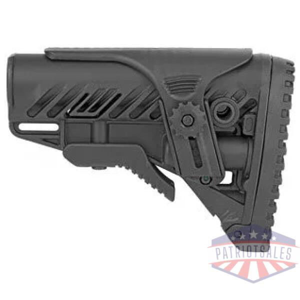 FAB DEF AR15 TACT STOCK ADJ BLK