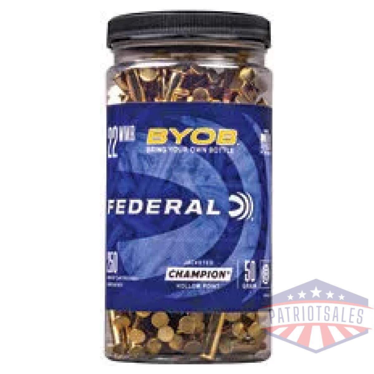 Fed champ 22wmr 50gr jhp 250ct byob - image 1