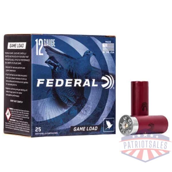 FED GAME LOAD 12GA 2 3/4" #8 25/250