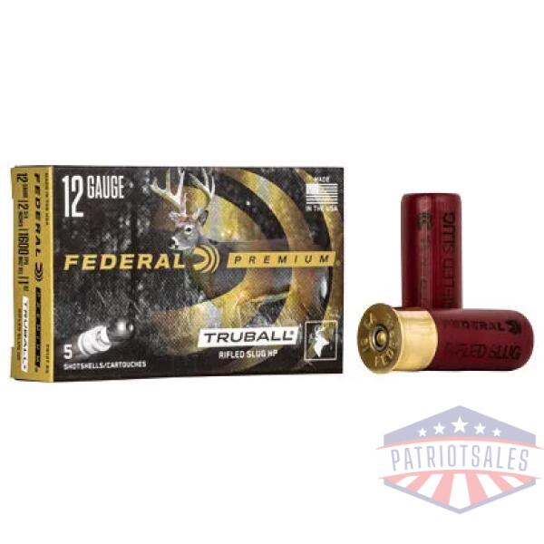 FED PRM 12GA 2.75" RIFLED SLUG 5/250