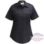 Command Women's Short Sleeve Shirt w/ Zipper - LAPD Navy