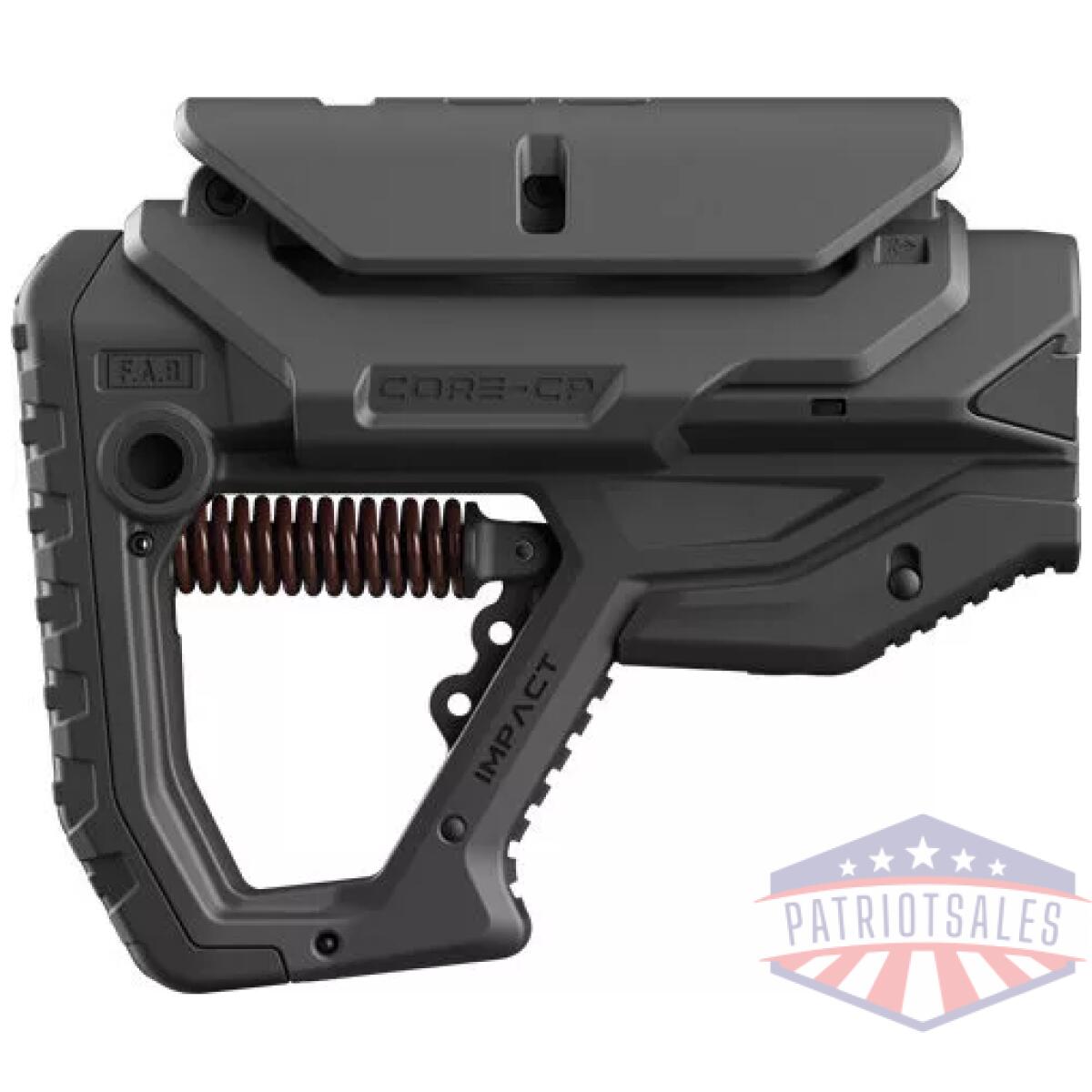F. A. B. Defense impact recoil - buttstock ar-15 blk w/chk rest - image 1