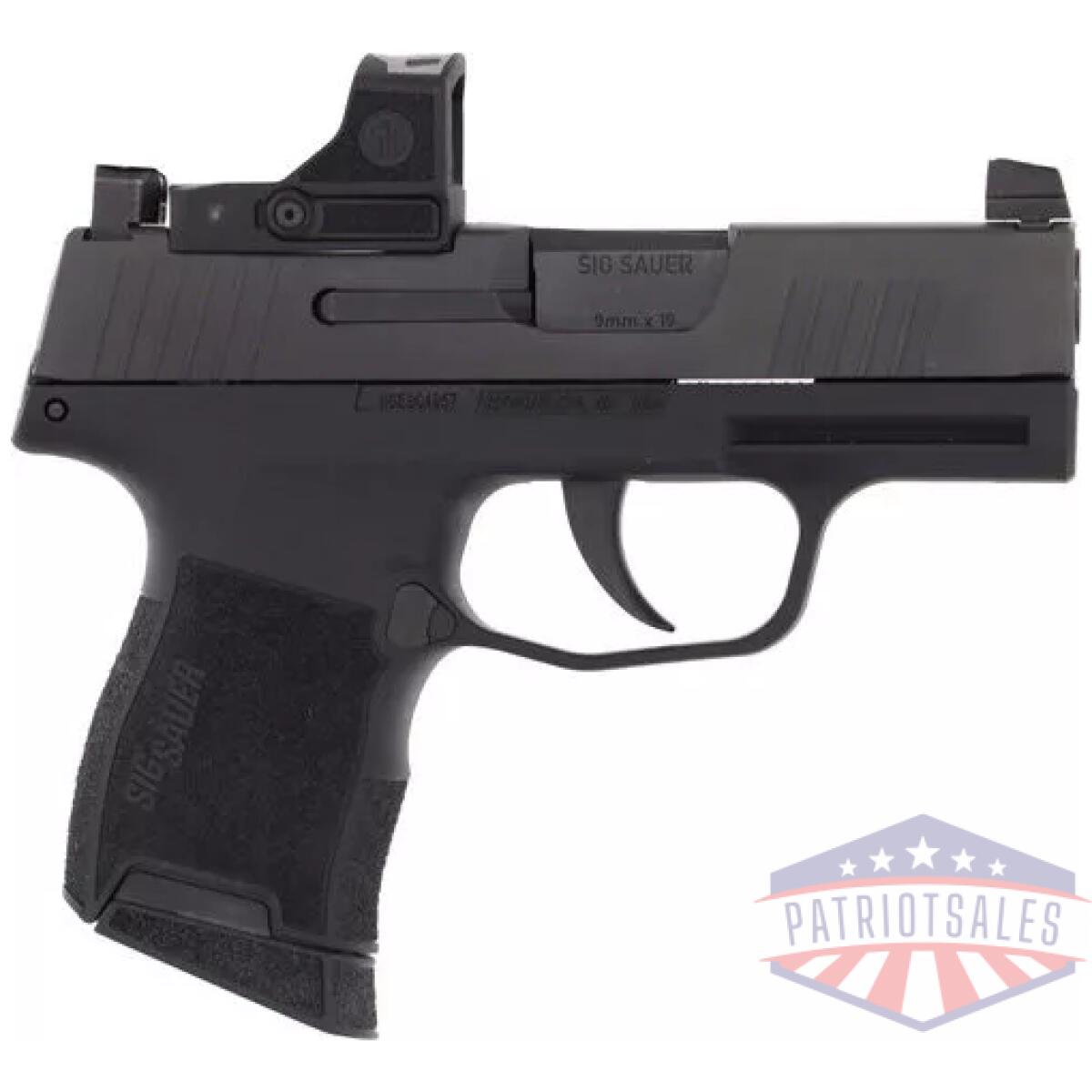 Sig p365 mic comp 9mm 3. 1" - romeo-rs compact (2)10rd black - image 1
