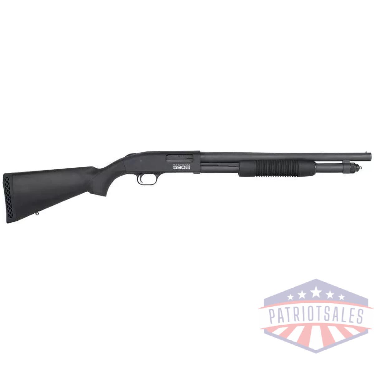 Mossberg 590s 12ga 18. 5" 9rd - 1. 75"-3" matte blue synthetic - image 1