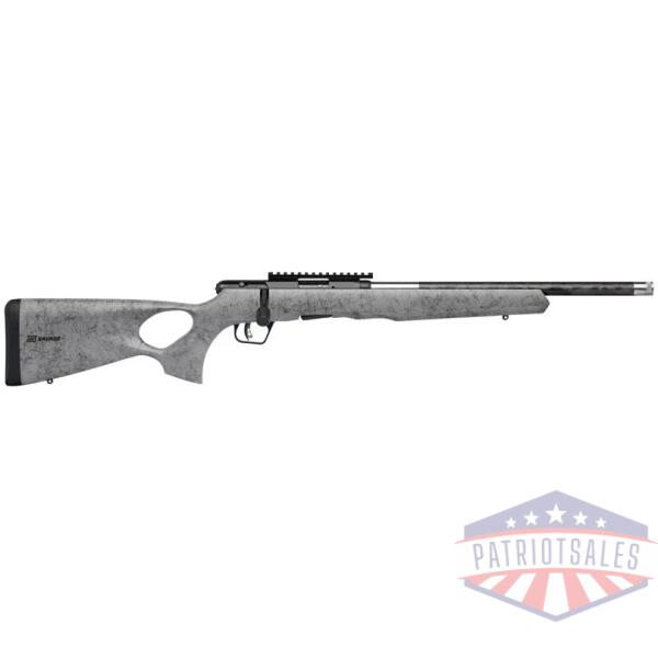 SAVAGE B17 17HMR TIMBERLITE - THUMBHOLE 18" CF 10RD GRY WOOD