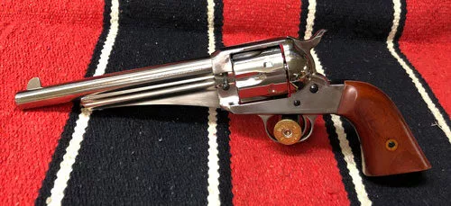 CIMARRON 1875 OUTLAW 45LC - FS 7.5" NICKEL WALNUT