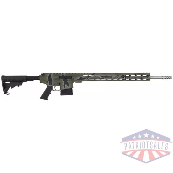 GLFA AR10 RIFLE 243 WIN - 24" S/S BBL 5-RD PURSUIT GRN