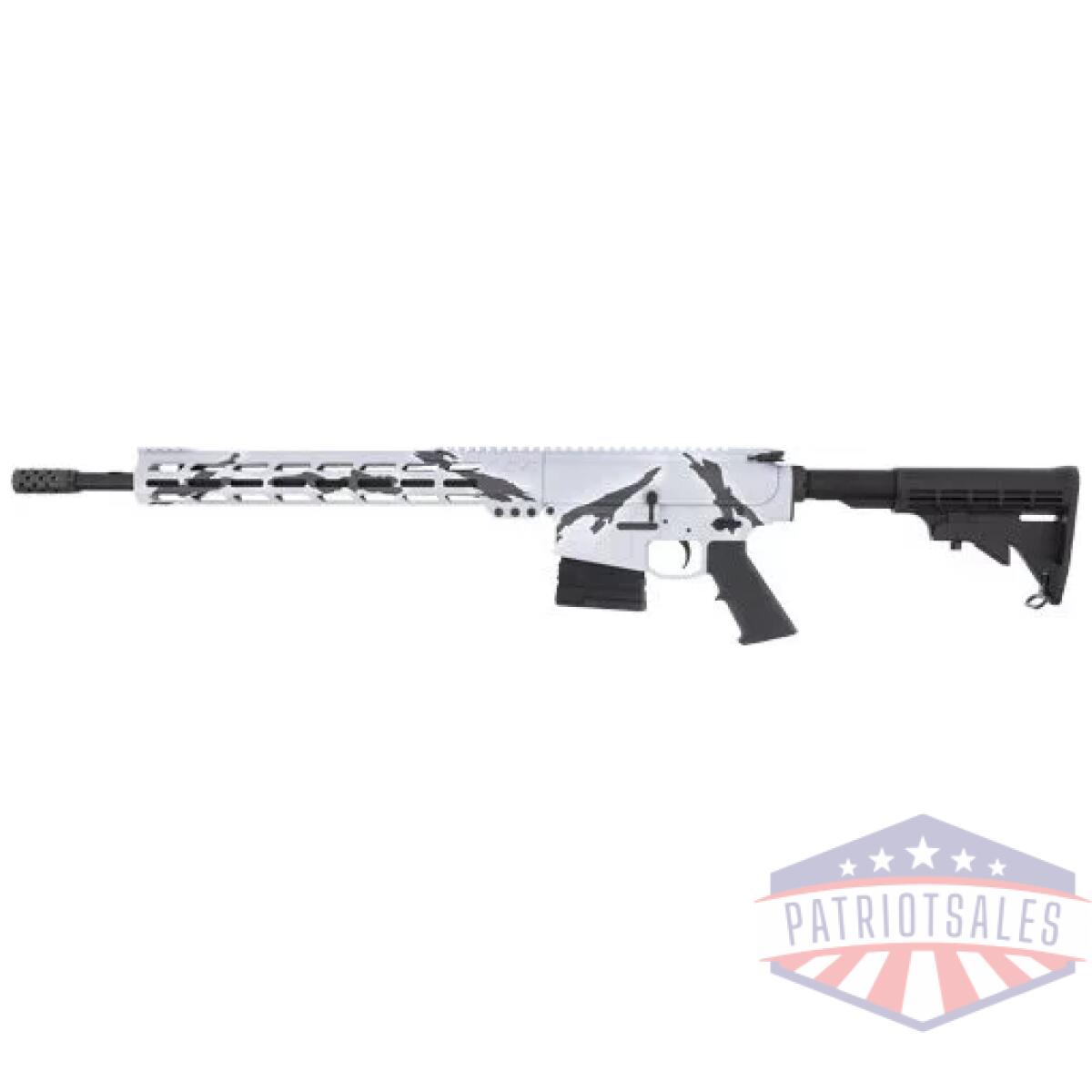 Glfa ar10 rifle 308 win 18" - nit bbl 10rd pursuit snow camo - image 2