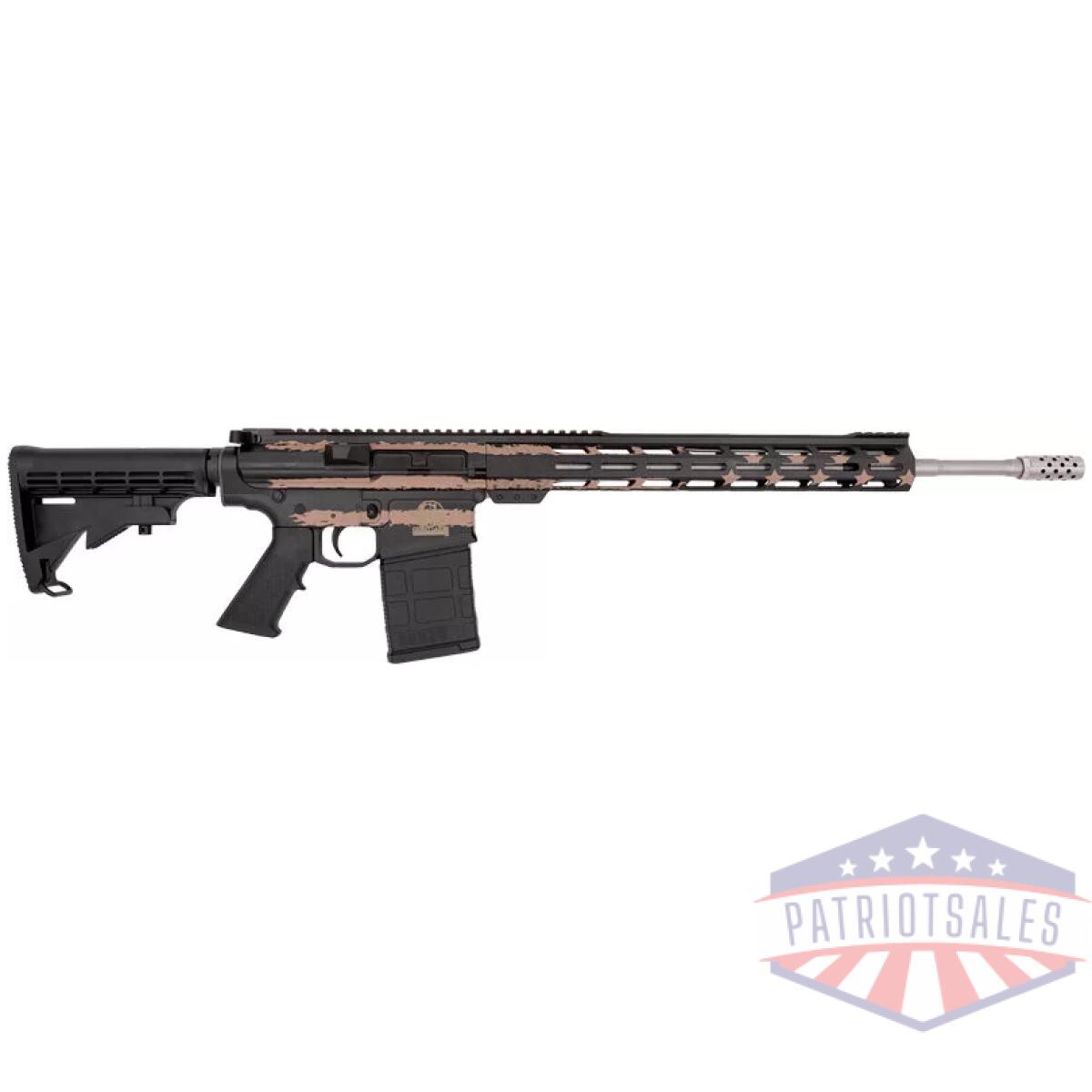 Glfa ar10 rifle 6. 5cm 20" s/s - bbl 10-shot desert flag - image 1