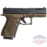 GLFA 19 STRIKER 9MM 4" 15 SHOT - BLACK SLIDE BRONZE FRAME