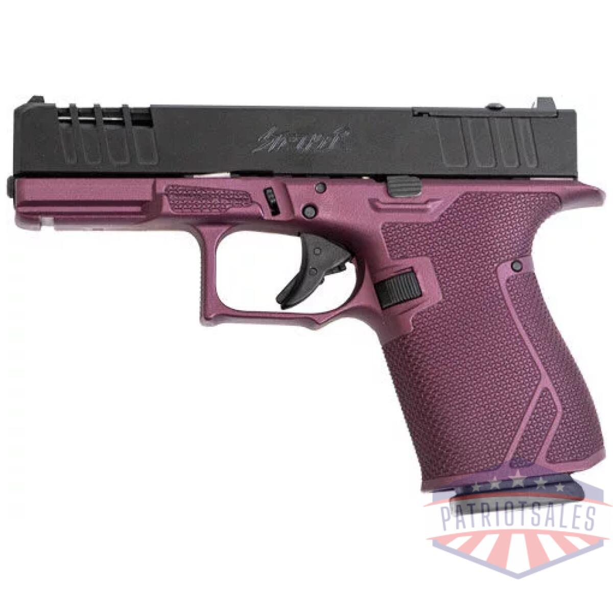Glfa 19 striker 9mm 4" 15 shot - black slide black cherry frame - image 2
