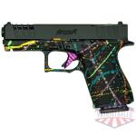 GLFA 19 STRIKER 9MM 4" 15 SHOT - BLK SLIDE SPLATTER BLACK FRAME - Image 2