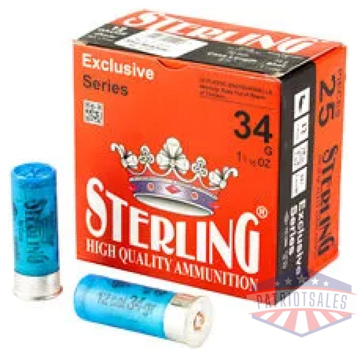 Sterling exclsv 12ga 2. 75" #4 25/250 - image 1