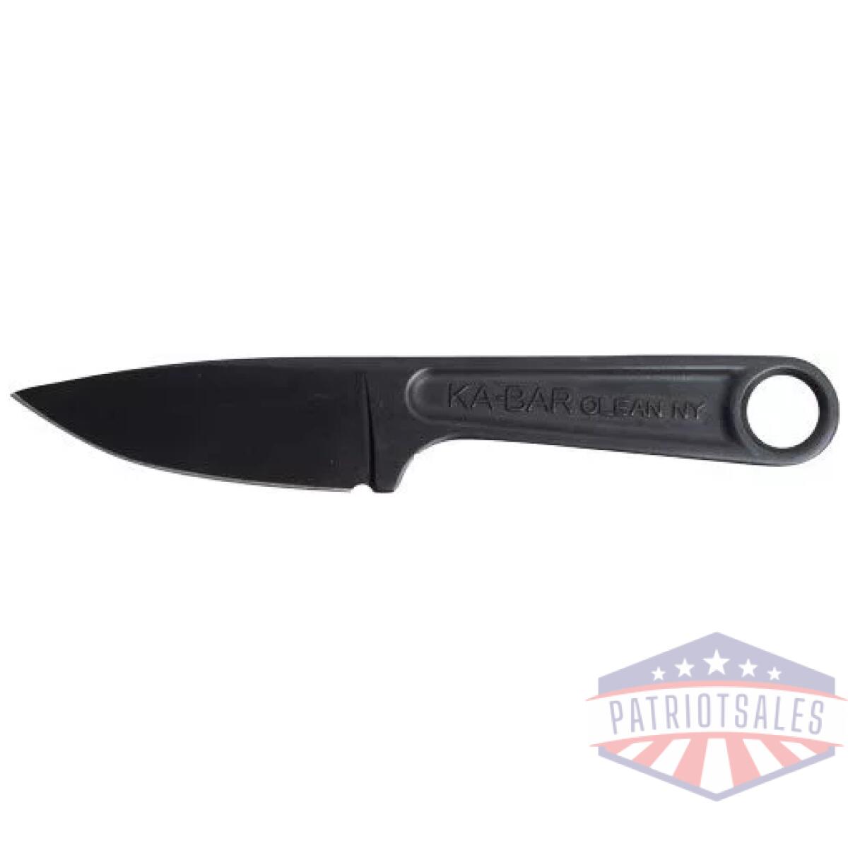 Ka-bar forged wrench knife - 3" plain edge blackout w/shth - image 2