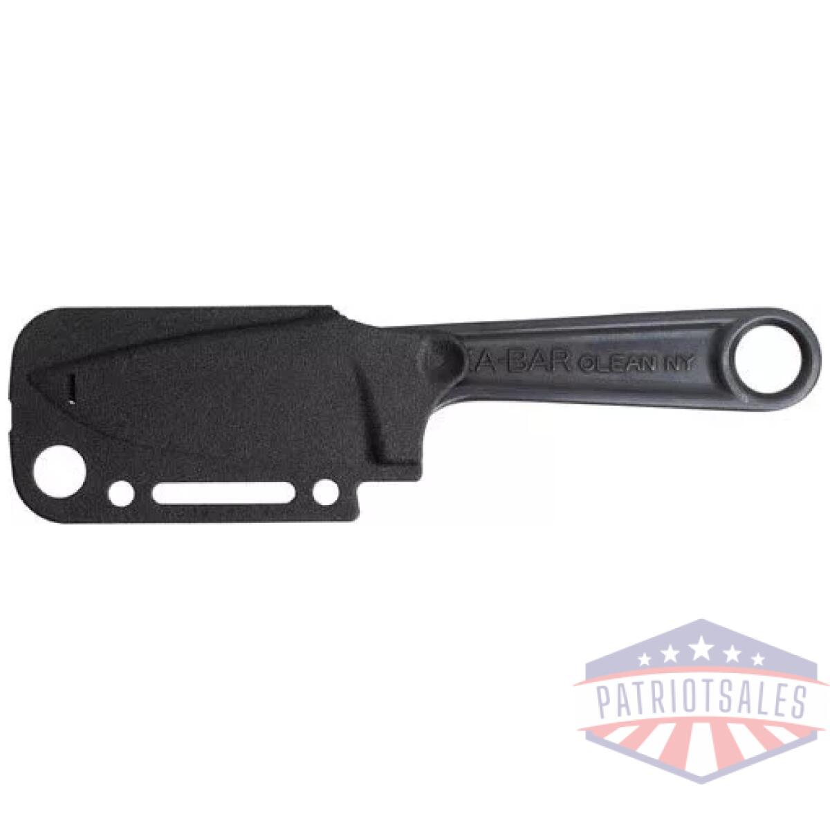 Ka-bar forged wrench knife - 3" plain edge blackout w/shth - image 1
