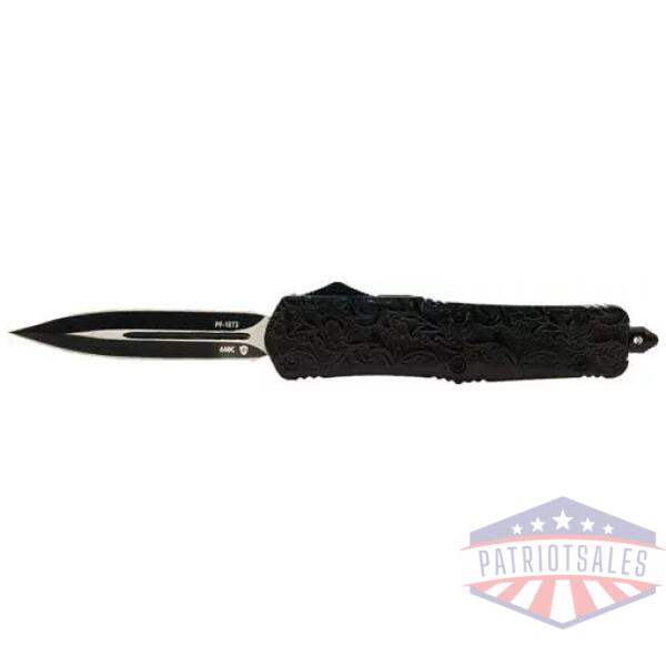 TEMPLAR KNIFE LARGE OTF MAIDEN - BLACK GLOSS 3.5" BLK DAGGER