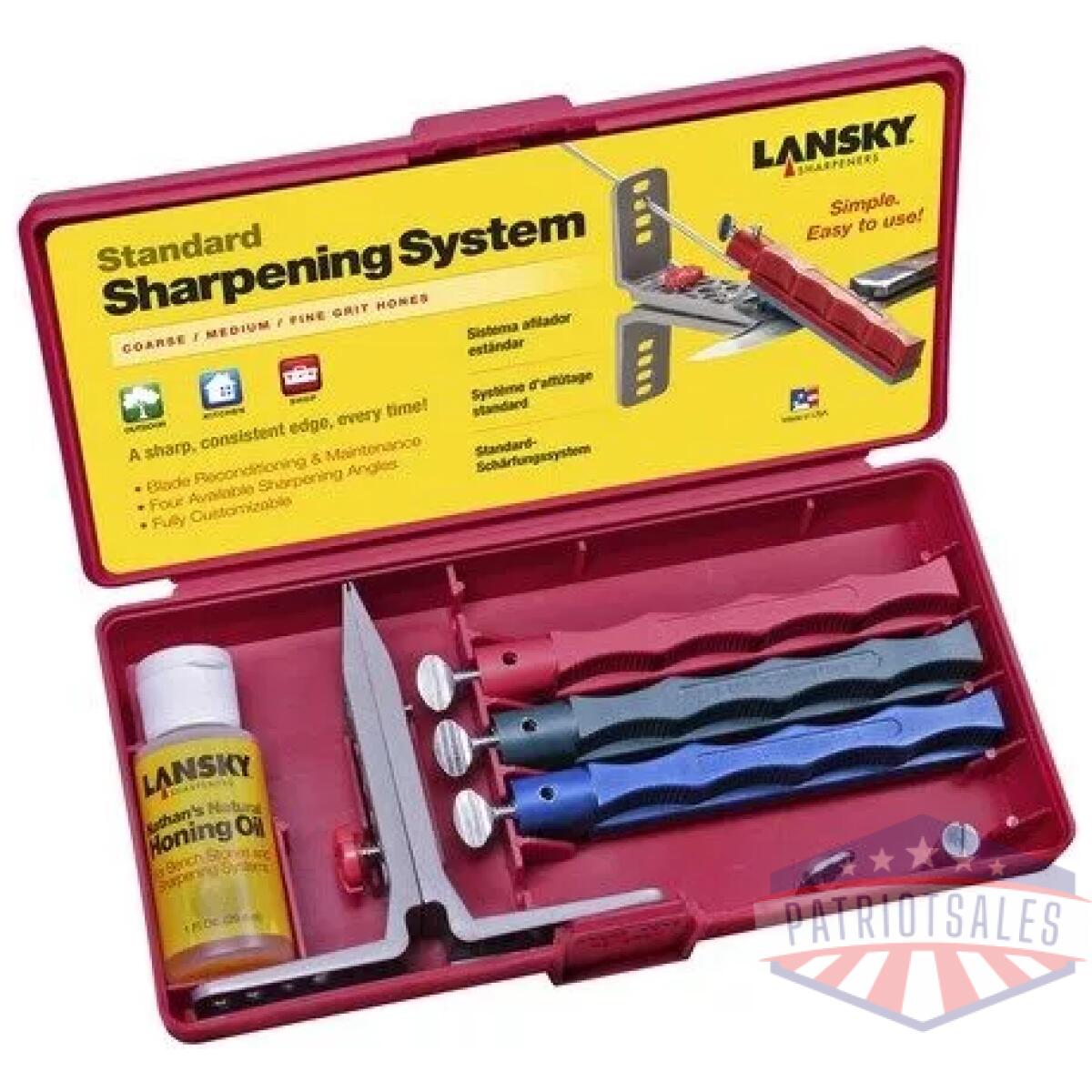 Standard 3-stone controlled-angle sharpening system - image 1