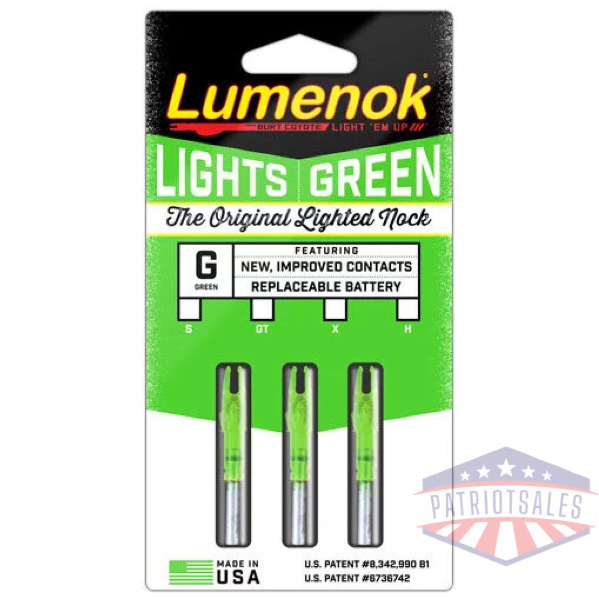 Lumenok lighted nock - gt-series green 3pk - image 4
