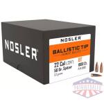 NOSLER BULLETS 22 CAL .224 - 50GR BALLISTIC TIP 1000CT - Image 2