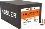 NOSLER BULLETS 22 CAL .224 - 50GR BALLISTIC TIP 1000CT - Image 2