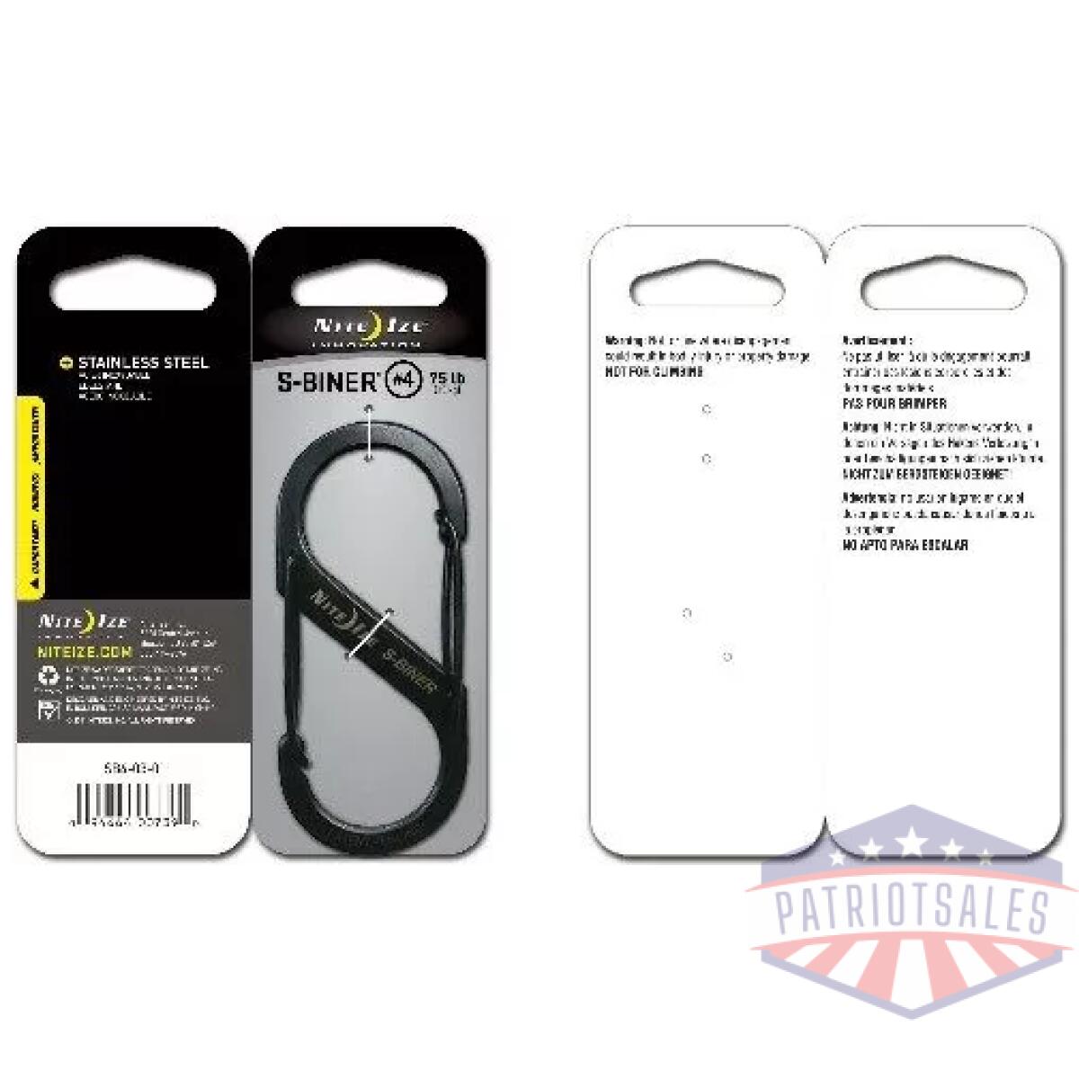 Dual carabiner stainless steel - image 1