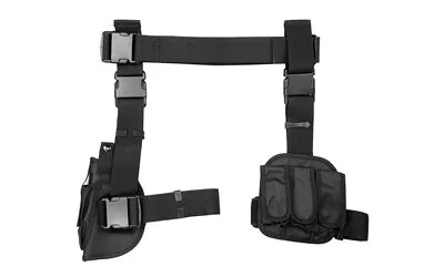 NCSTAR DROP LEG HOLSTER MAG HLDR BLK