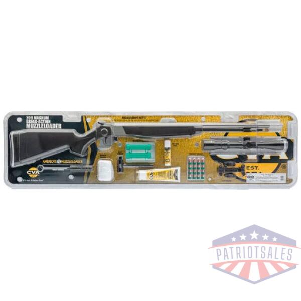 CVA WOLF V2 209M 50 CAL 24" - 3-9X32 SS/BLK SYN ACCESS PACK