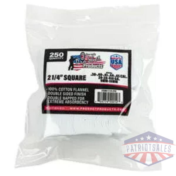 PRO-SHOT PATCH .35-.45CAL 2 1/4" 250