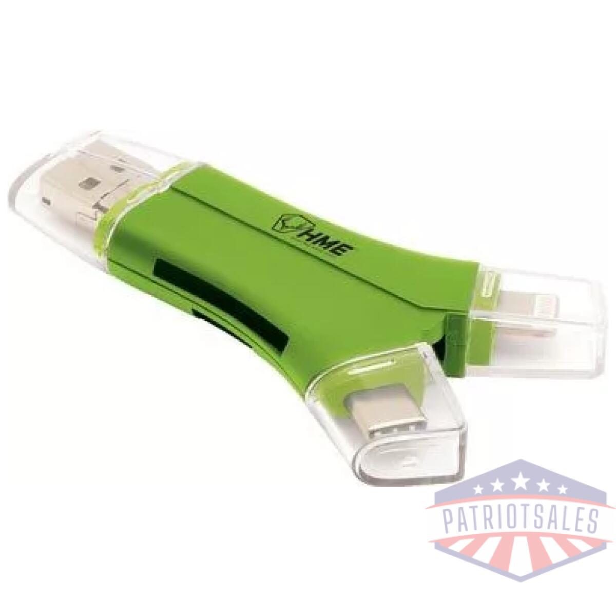 Hme memory card reader 4-in-1 - apple or android devices - image 1