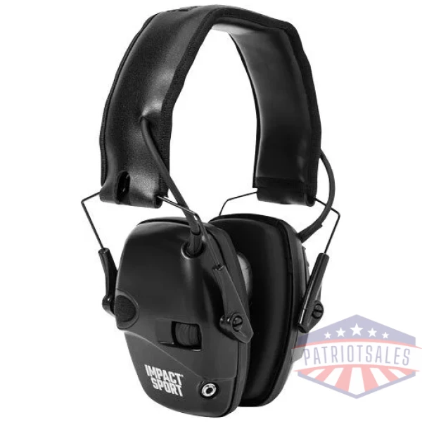 HOWARD LEIGHT IMPACT SPORT - BLACK ELECTRONIC MUFF NRR22